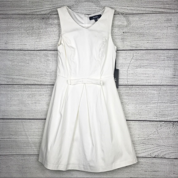 Lulu's Hot off the Press Ivory Bow Dress - Picture 1 of 8